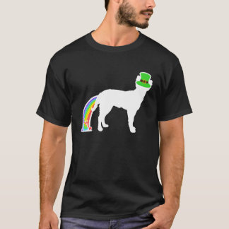 St Patrick's Day Rainbow Dog  Mudi Tシャツ