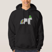St Patrick's Day Rainbow Dog  Schnauzer パーカ (正面)