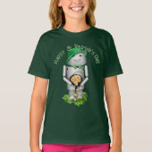 St Patrick's Day Robo-x9 With Pot of Gold Tシャツ (正面)