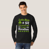 st patricks day running let's run 5k st patricks d tシャツ (正面フル)