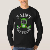 St Patricks Day Saint Hat Tricks Hockey Shamrock K Tシャツ (正面)