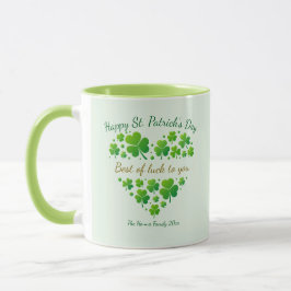 St. Patrick's Day Shamrock Keepsake I Best of Luck マグカップ