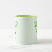 St. Patrick's Day Shamrock Keepsake I Best of Luck マグカップ (中央)