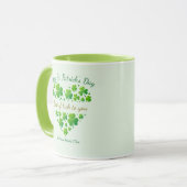 St. Patrick's Day Shamrock Keepsake I Best of Luck マグカップ (正面左)