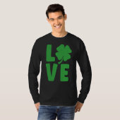 St Patricks Day Shamrock Love Tシャツ (正面フル)