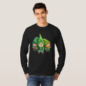 St Patricks Day Shamrock Shirt Three Gnomes St Pat Tシャツ (正面フル)