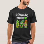 St Patricks Day Shenanigans Coordinator Gnomes Gre Tシャツ (正面)
