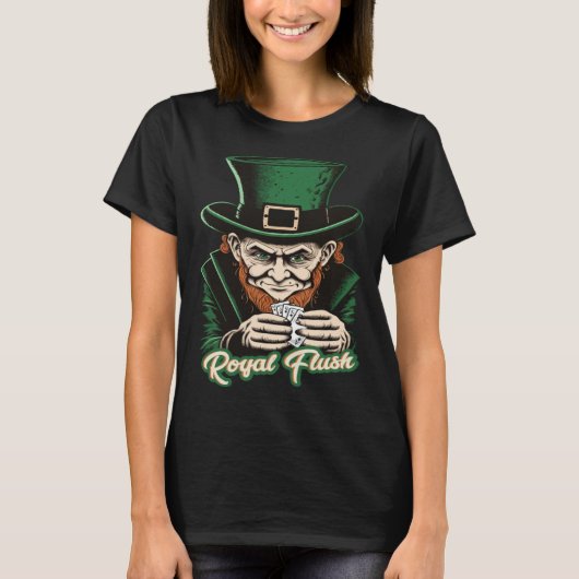 St Patricks Day Shenanigans shamrock poker leprech Tシャツ (正面)