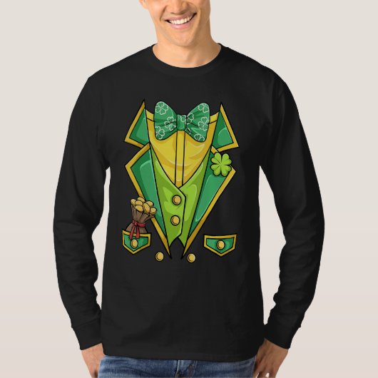 St Patricks Day Shirt Irish Tuxedo Childs Leprecha Tシャツ (正面)