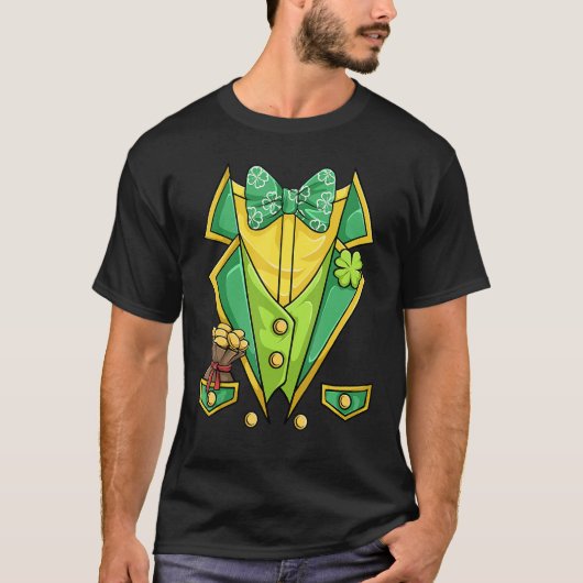 St Patricks Day Shirt Irish Tuxedo Childs Leprecha Tシャツ (正面)