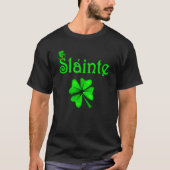 St Patricks Day Slainte Shamrock Saint Irish Men W Tシャツ (正面)