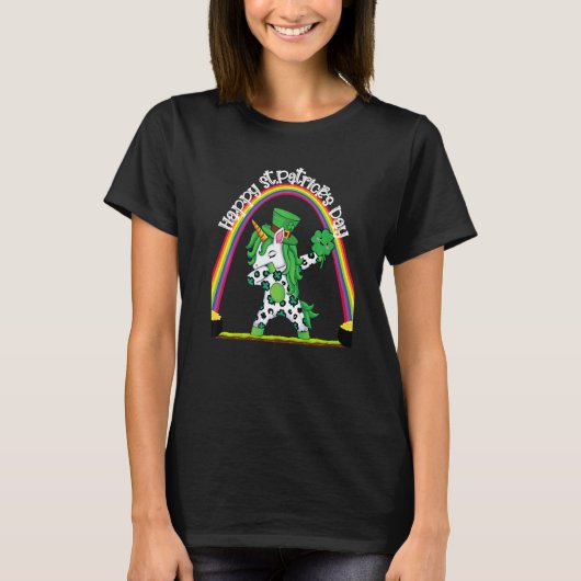 St. Patrick's Day St. Louis Arch Rainbow Shamrock  Tシャツ (正面)