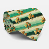St. Patrick's Day Striped Custom Necktie ネクタイ (ロール)