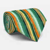 St. Patrick's Day Striped Custom Necktie ネクタイ (ロール)