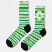 St. Patrick's Day Stripes All-Over-Print Socks ソックス (左)