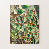 St Patrick's Day Table, Irish Celebration Cupcakes ジグソーパズル (縦)