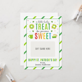 St. Patrick's Day Teacher Appreciation Gift Card 招待状
