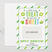 St. Patrick's Day Teacher Appreciation Gift Card 招待状 (正面/裏面)