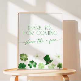 St. Patricks Day Thank You for Coming Favors 台座サイン