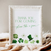 St. Patricks Day Thank You for Coming Favors 台座サイン