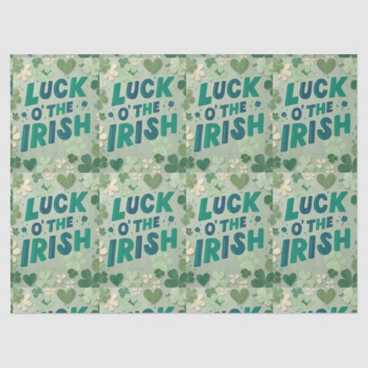 St Patrick's day tissue paper  薄葉紙 (正面)