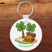 St. Patrick's Day Tropical Island Keychain キーホルダー (正面)