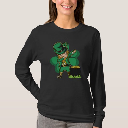 St Patrick's Day with Dabbing Leprechaun  1 Tシャツ (正面)