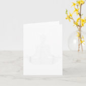 St Patricks Day Womens Irish Yoga Shamrock Sarcast カード (黄色い花)