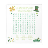 St. Patrick's Day Word Search ノートパッド (正面)