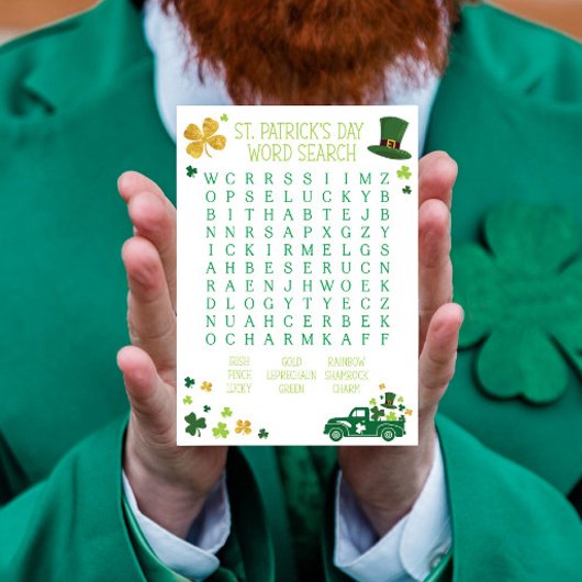 St. Patrick's Day Word Search ノートパッド