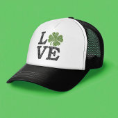 St patricks dayLOVE with shamrock キャップ