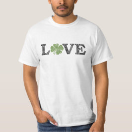 St patricks dayLOVE with shamrock Tシャツ
