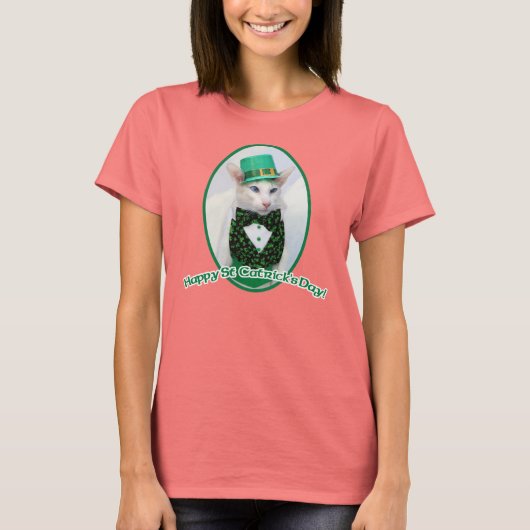 St patricks dayTシャツバイスケジックスマキャット Tシャツ (正面)