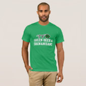 St patricks dayTシャツ |グリーンビール&シェナニガン Tシャツ (正面フル)