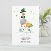 St. Patrick's Ducky You Party Invitation 招待状 (スタンド正面)