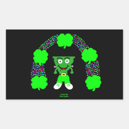 St. Patrick's FrankenCheese長方形ステッカー 長方形シール