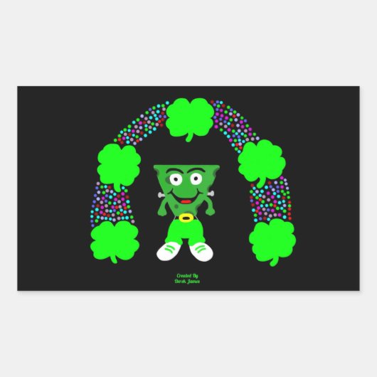 St. Patrick's FrankenCheese長方形ステッカー 長方形シール (正面)