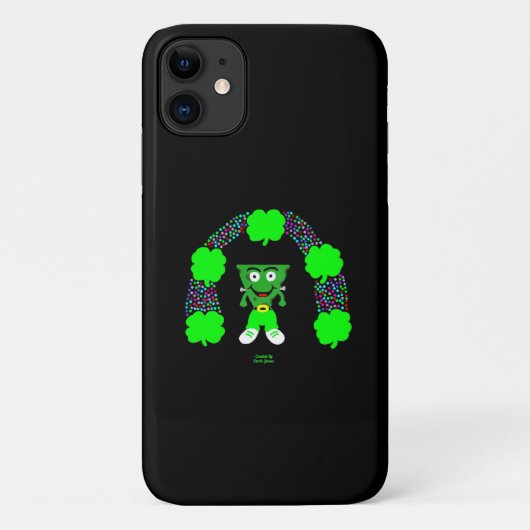 St. Patrick's FrankenCheese Apple iPhone 11ケース Case-Mate iPhoneケース (裏面)