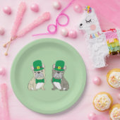 St. Patricks French Bulldogs ペーパープレート (パーティー)