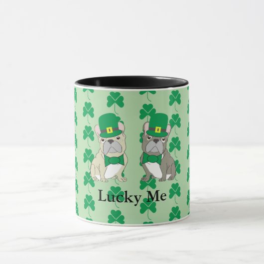 St. Patricks French Bulldogs マグカップ (中央)