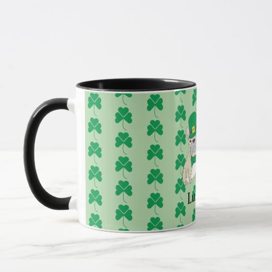 St. Patricks French Bulldogs マグカップ (左)