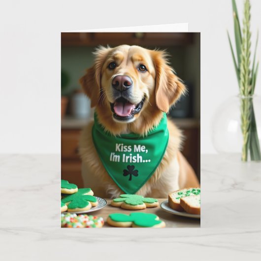 St. Patrick's Irish Setter Card シーズンカード (正面)