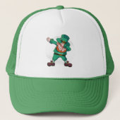 st patricks leprechaun dabbing dancing キャップ (正面)