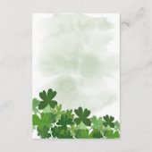 St. Patrick's Lucky Charm Books for Baby Shower エンクロージャーカード (裏面)