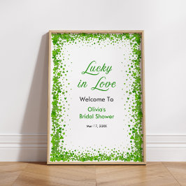 St Patrick's Lucky in Love Bridal Shower Welcome  ポスター