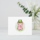 St Patrick's mini pig ポストカード (スタンド正面)