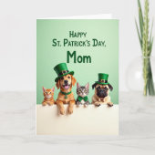 St Patricks Pets Mom Card カード (正面)
