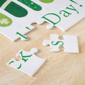 St. Patrick's Rainbow |	Happy Whimsical Shamrock ジグソーパズル (側面)