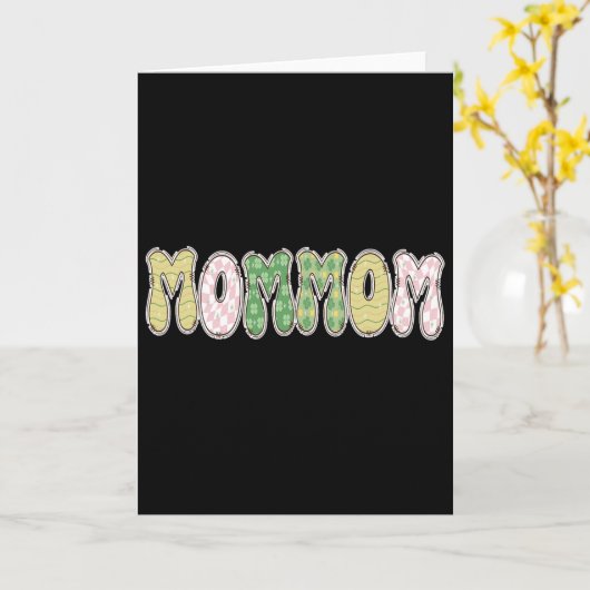 St Patricks Shamrock Mommom Leprechaun  カード (黄色い花)