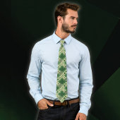  St Patrick's Shamrocks n Intertwined Celtic Knots ネクタイ